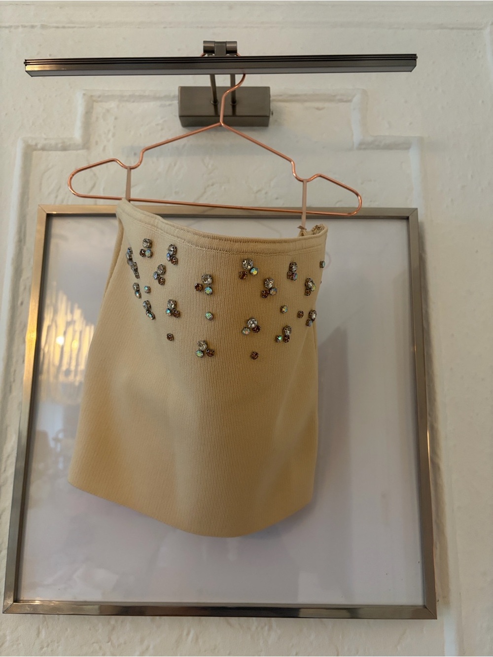 Zara Short-Sleeve Embellished Tube Top and Jacket - Picture 2 of 3